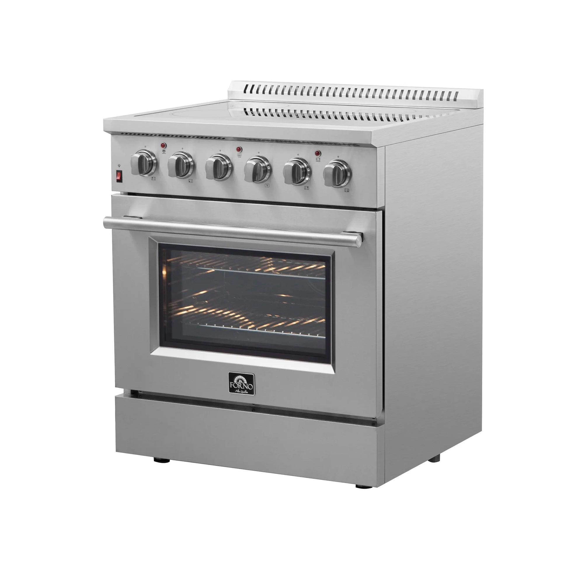 Forno Galiano 30-Inch Freestanding Electric Range, True Convection, Energy Efficient FORNO