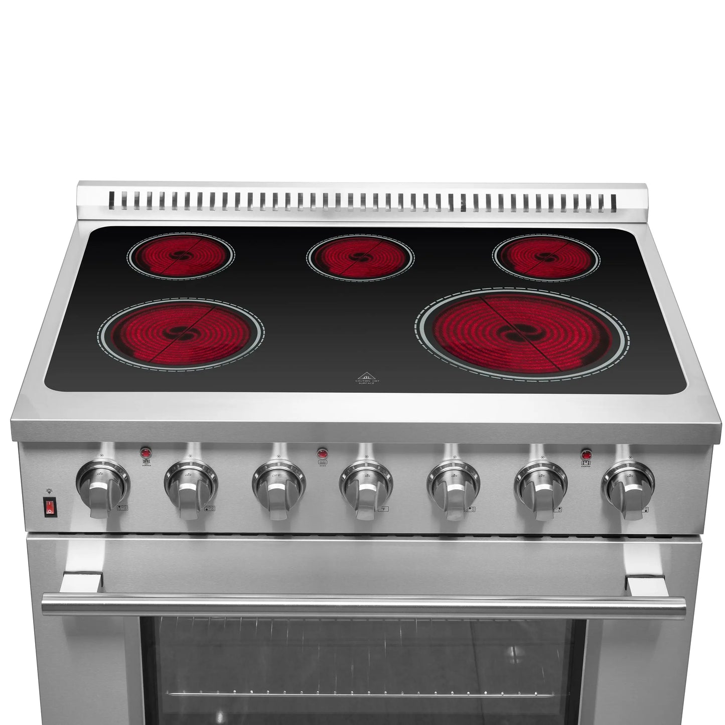 Forno Galiano 36-Inch Freestanding Electric Range, True Convection, Energy Efficient FORNO