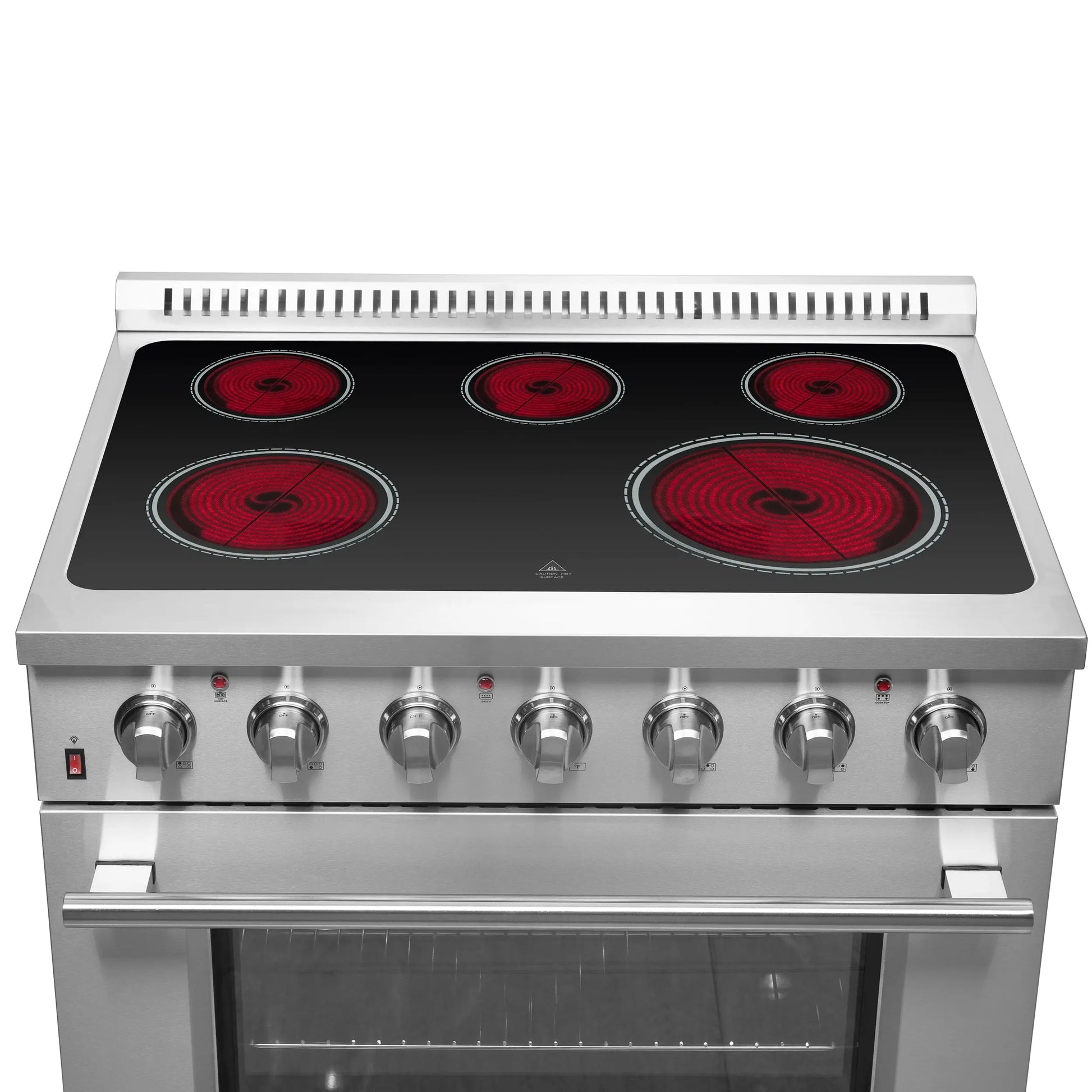 Forno Galiano 36-Inch Freestanding Electric Range, True Convection, Energy Efficient FORNO