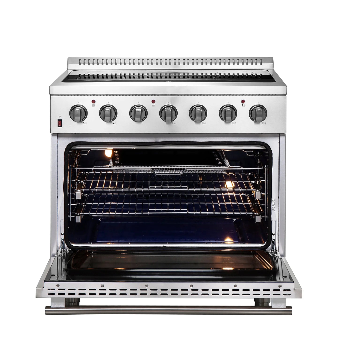 Forno Galiano 36-Inch Freestanding Electric Range, True Convection, Energy Efficient FORNO