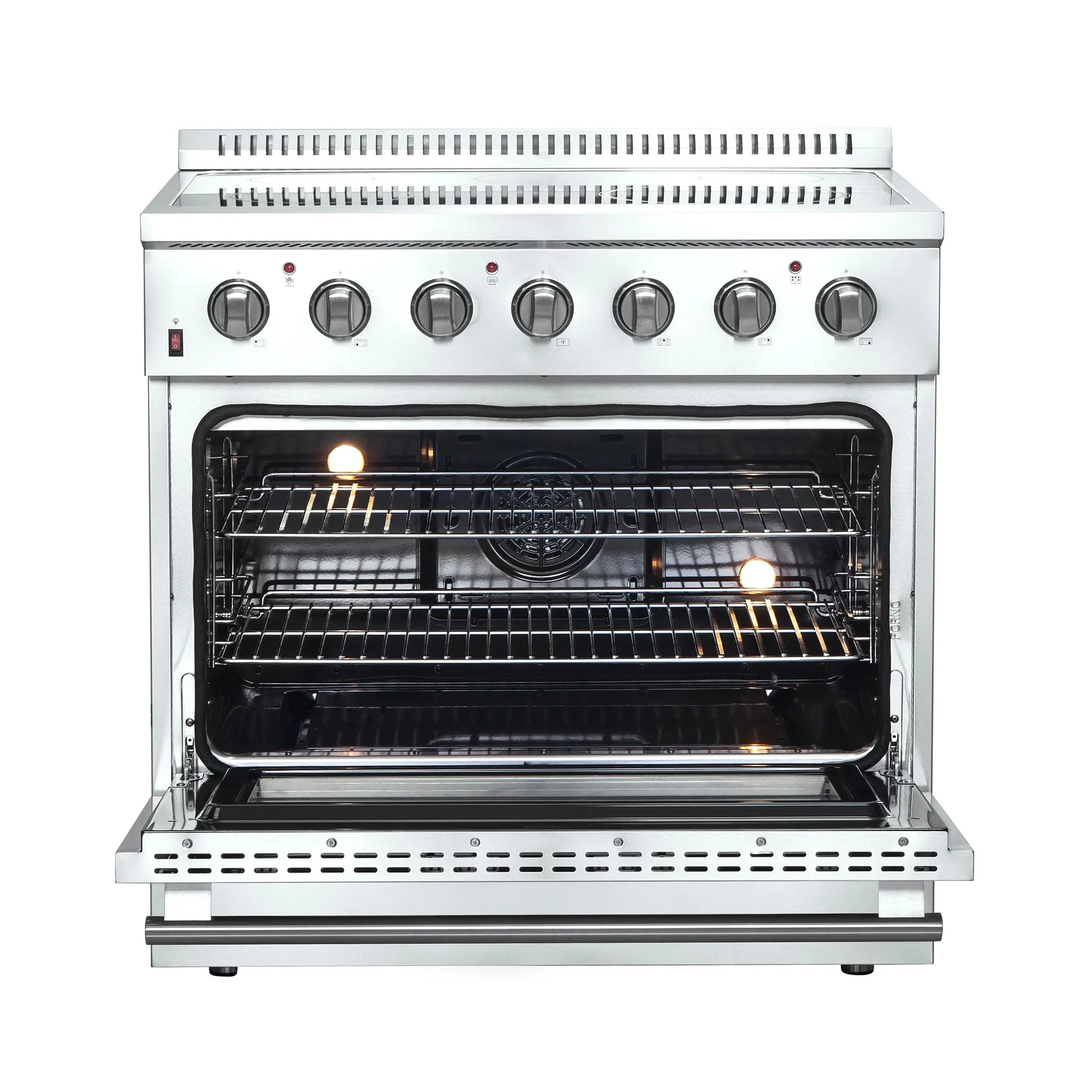 Forno Galiano 36-Inch Freestanding Electric Range, True Convection, Energy Efficient FORNO
