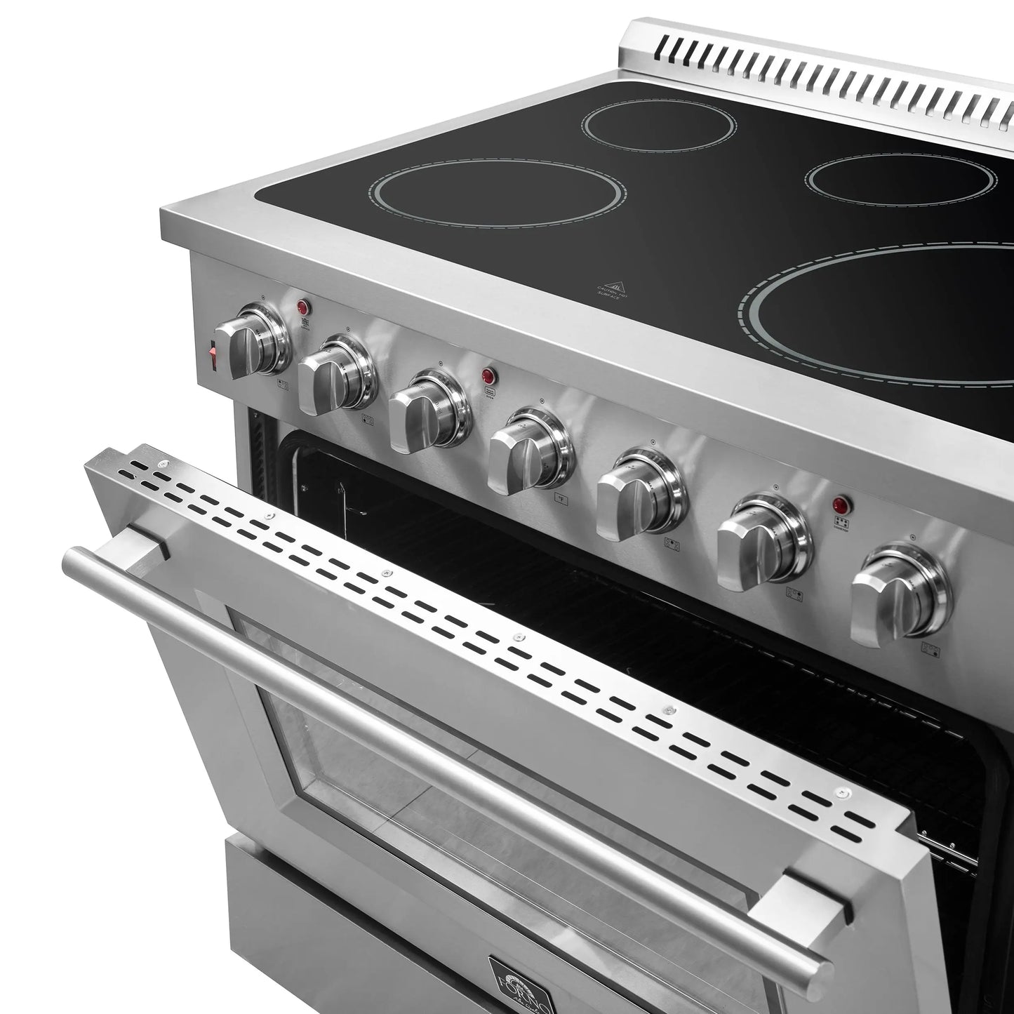 Forno Galiano 36-Inch Freestanding Electric Range, True Convection, Energy Efficient FORNO