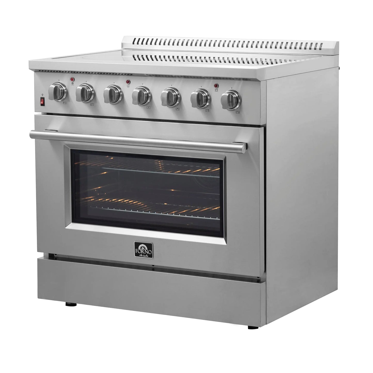 Forno Galiano 36-Inch Freestanding Electric Range, True Convection, Energy Efficient FORNO