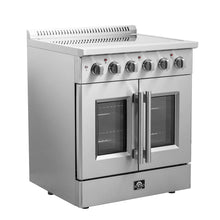 Forno Galiano 30-Inch Freestanding French Door Electric Range, True Convection, Energy Efficient FORNO