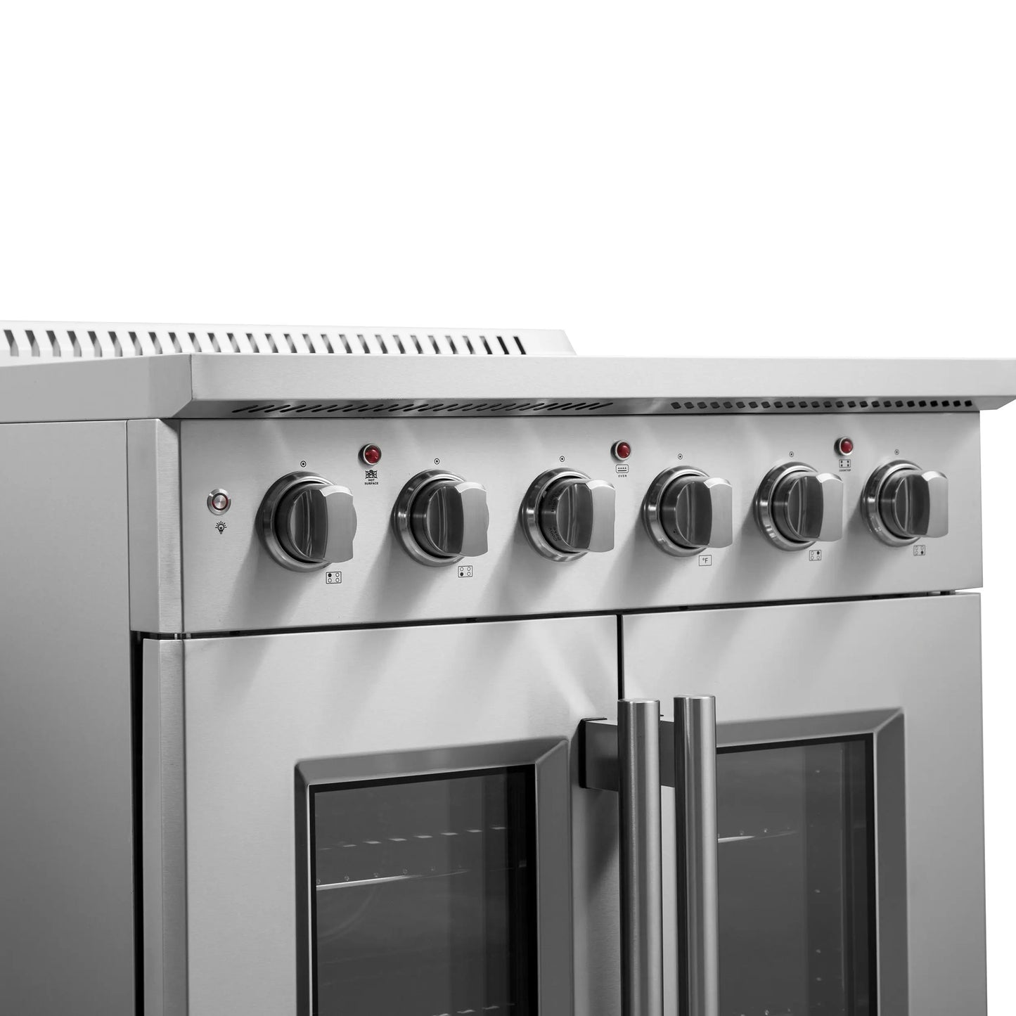 Forno Galiano 30-Inch Freestanding French Door Electric Range, True Convection, Energy Efficient FORNO