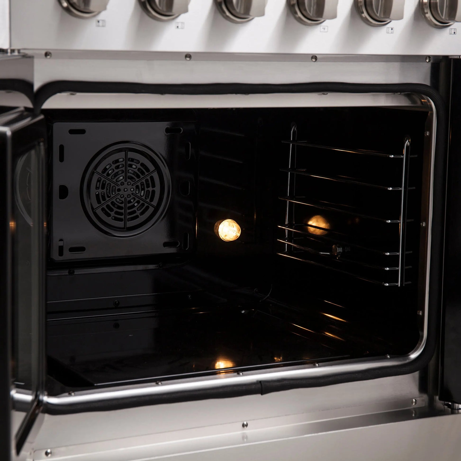 Forno Galiano 30-Inch Freestanding French Door Electric Range, True Convection, Energy Efficient FORNO