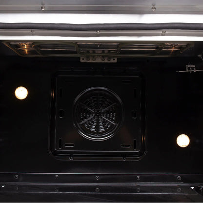 Forno Galiano 36-Inch Freestanding French Door Electric Range, True Convection, Energy Efficient FORNO