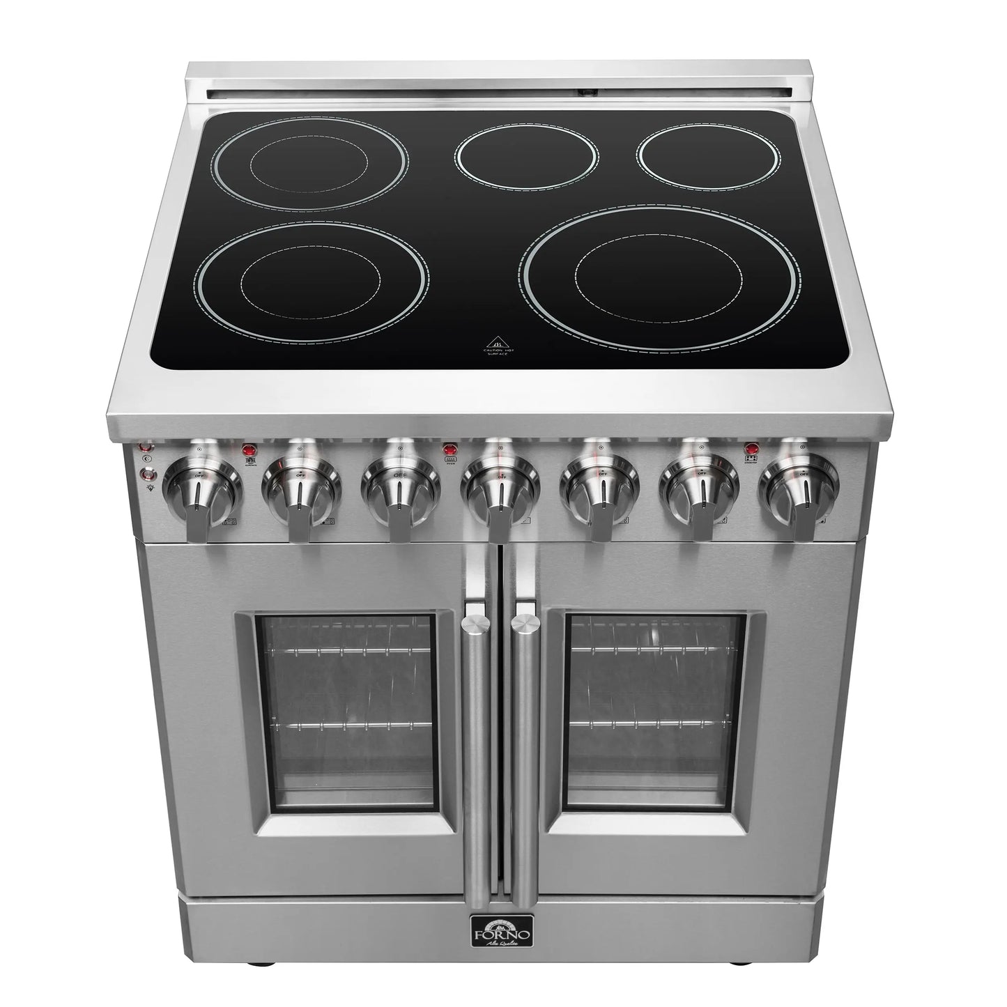 Forno Massimo 30-Inch Freestanding French Door Electric Range, True Convection Oven FORNO