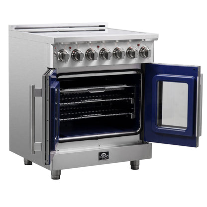 Forno Massimo 30-Inch Freestanding French Door Electric Range, True Convection Oven FORNO