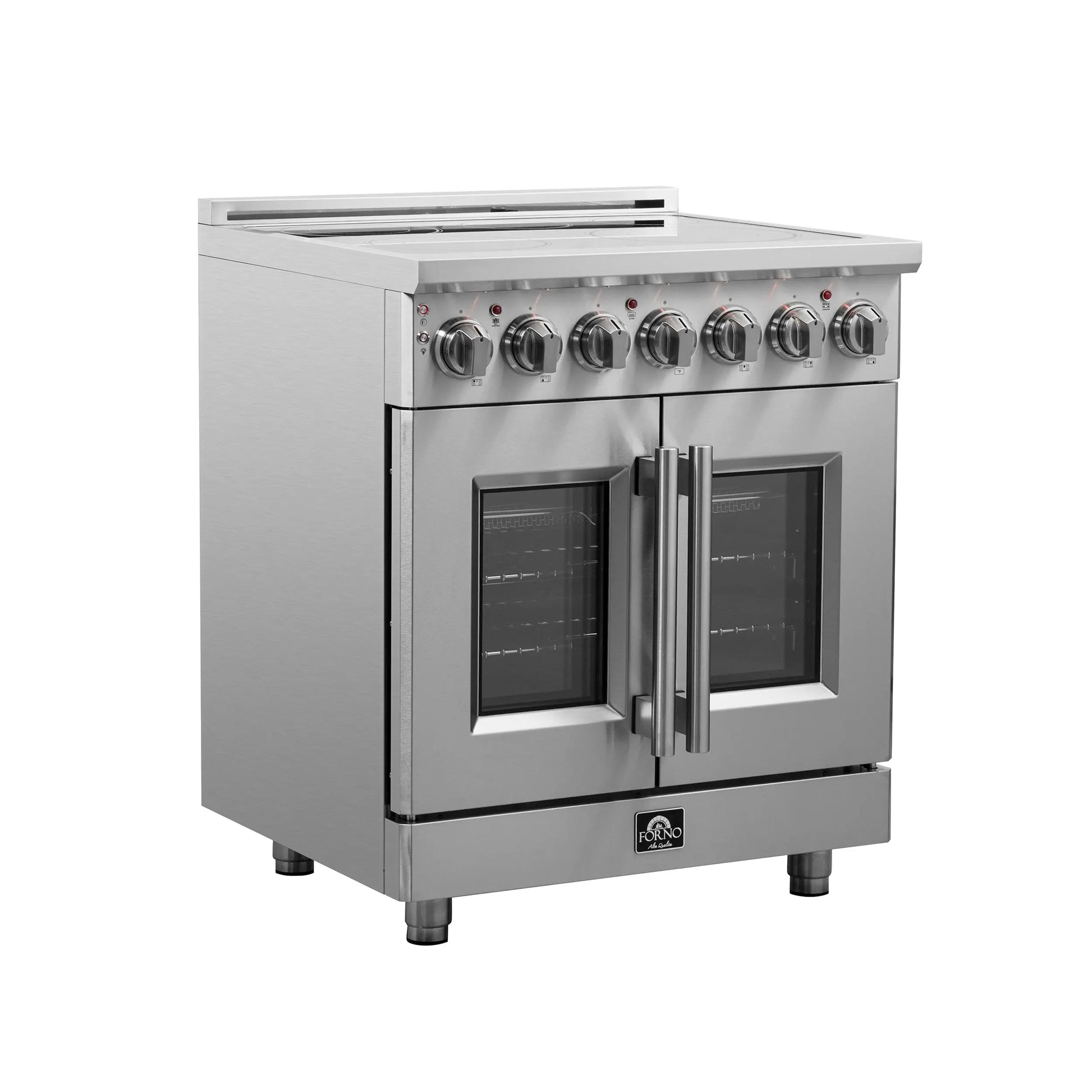 Forno Massimo 30-Inch Freestanding French Door Electric Range, True Convection Oven FORNO