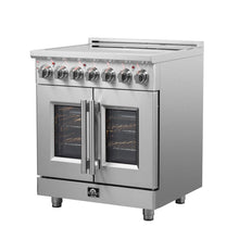 Forno Massimo 30-Inch Freestanding French Door Electric Range, True Convection Oven FORNO