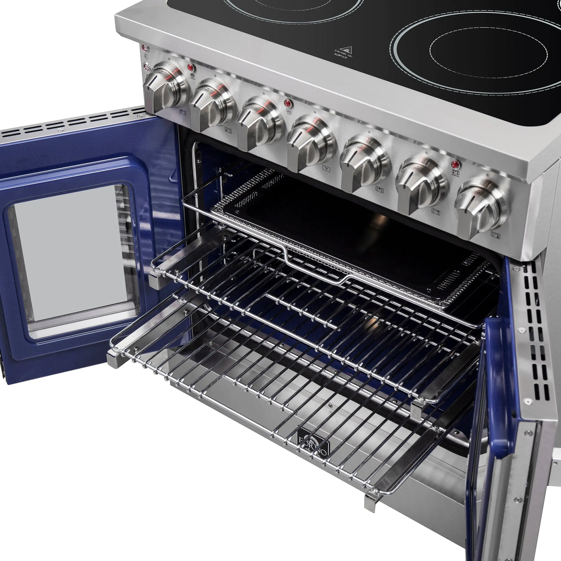 Forno Massimo 30-Inch Freestanding French Door Electric Range, True Convection Oven FORNO