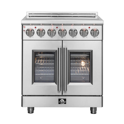 Forno Massimo 30-Inch Freestanding French Door Electric Range, True Convection Oven FORNO
