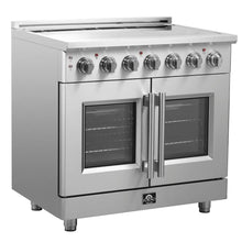 Forno Massimo 36-Inch Freestanding French Door Electric Range, True Convection Oven FORNO