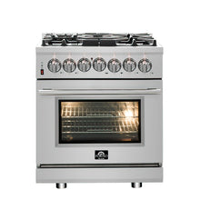 Forno Massimo 30-Inch Freestanding Dual Fuel Range, 4 Burners, Double Convection Ovens FORNO