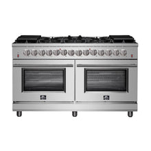 Forno Massimo 60-Inch Freestanding Dual Fuel Range, 10 Burners, Double Convection Ovens FORNO