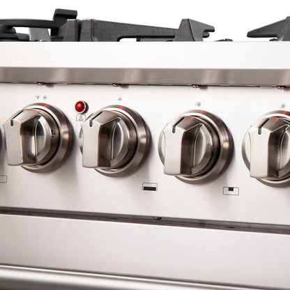 Forno Capriasca 30-Inch Freestanding Dual Fuel Range, 4 Burners, True Convection Oven FORNO