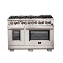 Forno Capriasca 48-Inch Freestanding Dual Fuel Range, 8 Burners, True Convection Oven FORNO