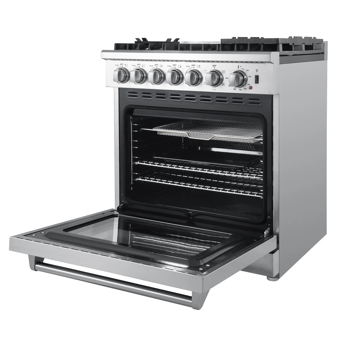 Forno Lazio 30-Inch Freestanding Dual Fuel Range, 4 Burners, True Convection Oven FORNO