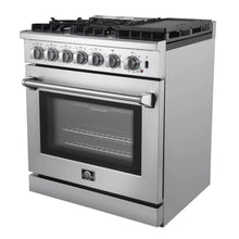 Forno Lazio 30-Inch Freestanding Dual Fuel Range, 4 Burners, True Convection Oven FORNO