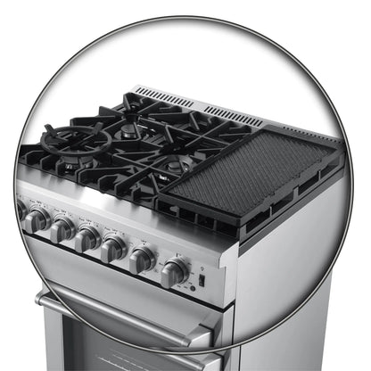 Forno Lazio 30-Inch Freestanding Dual Fuel Range, 4 Burners, True Convection Oven FORNO