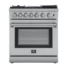 Forno Lazio 30-Inch Freestanding Dual Fuel Range, 4 Burners, True Convection Oven FORNO