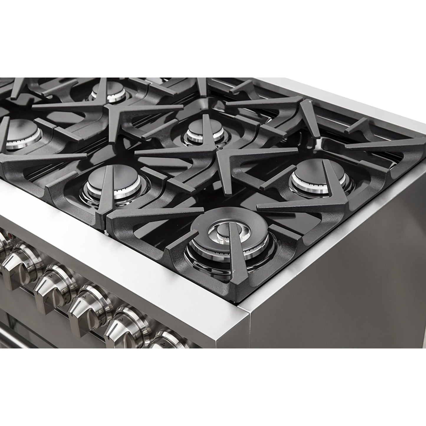 Forno Massimo 48-Inch Freestanding Gas Range, 8 Burners, True Convection Oven FORNO