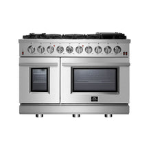 Forno Massimo 48-Inch Freestanding Gas Range, 8 Burners, True Convection Oven FORNO