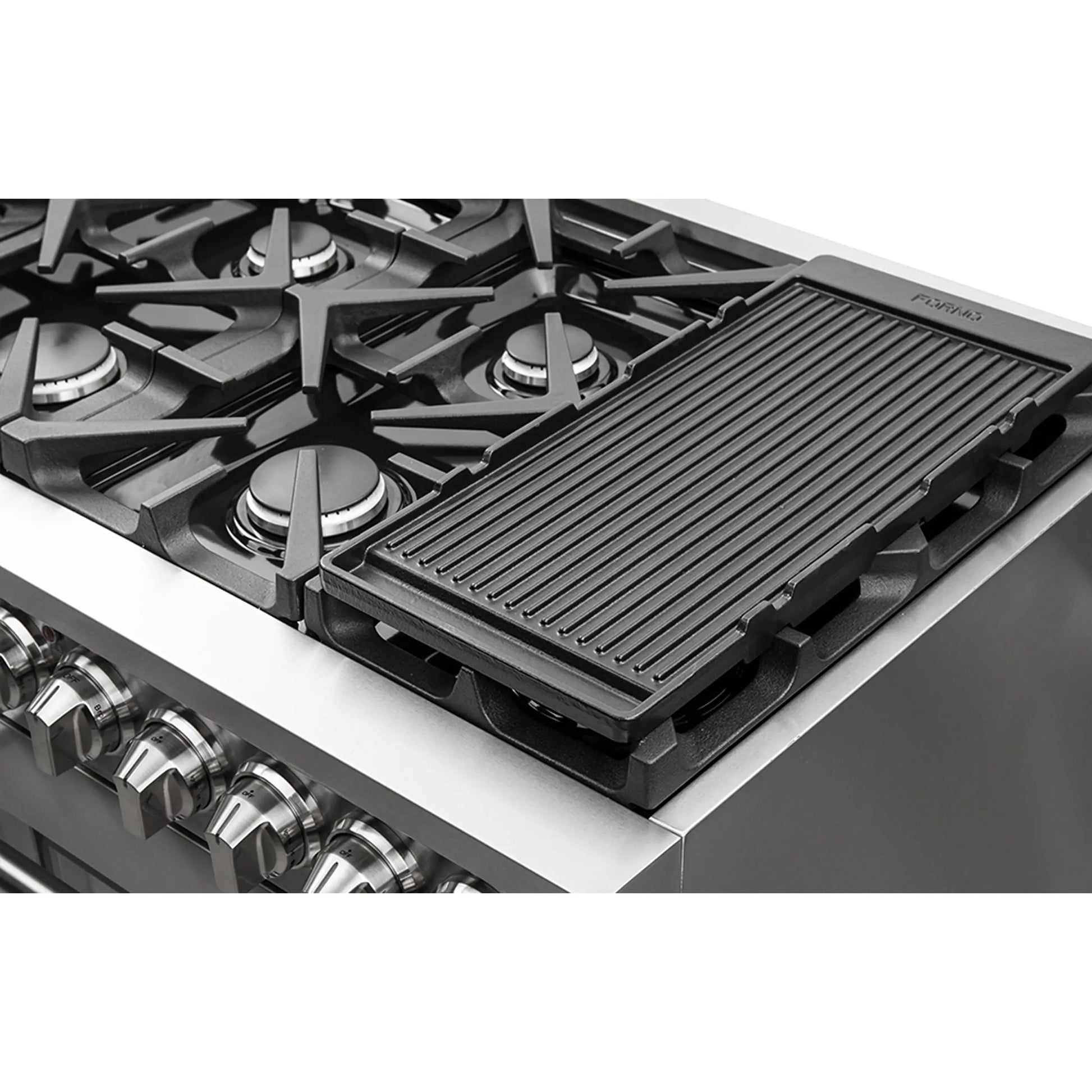 Forno Massimo 48-Inch Freestanding Gas Range, 8 Burners, True Convection Oven FORNO