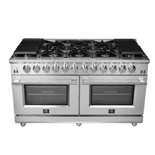 Forno Massimo 60-Inch Freestanding Gas Range, 10 Burners, True Convection Oven FORNO