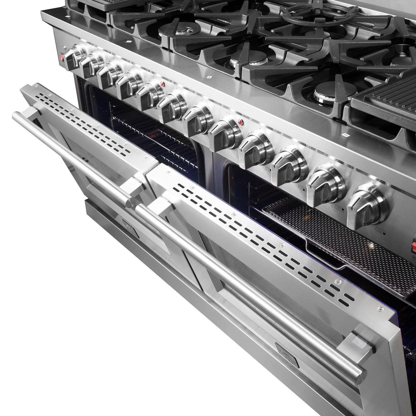 Forno Massimo 60-Inch Freestanding Gas Range, 10 Burners, True Convection Oven FORNO
