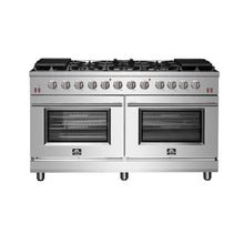 Forno Massimo 60-Inch Freestanding Gas Range, 10 Burners, True Convection Oven FORNO