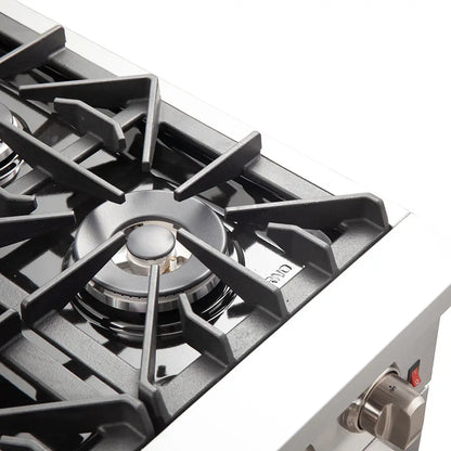 Forno Galiano 36-Inch Freestanding Gas Range, Stainless Steel, 6 Burners, Energy Efficient FORNO