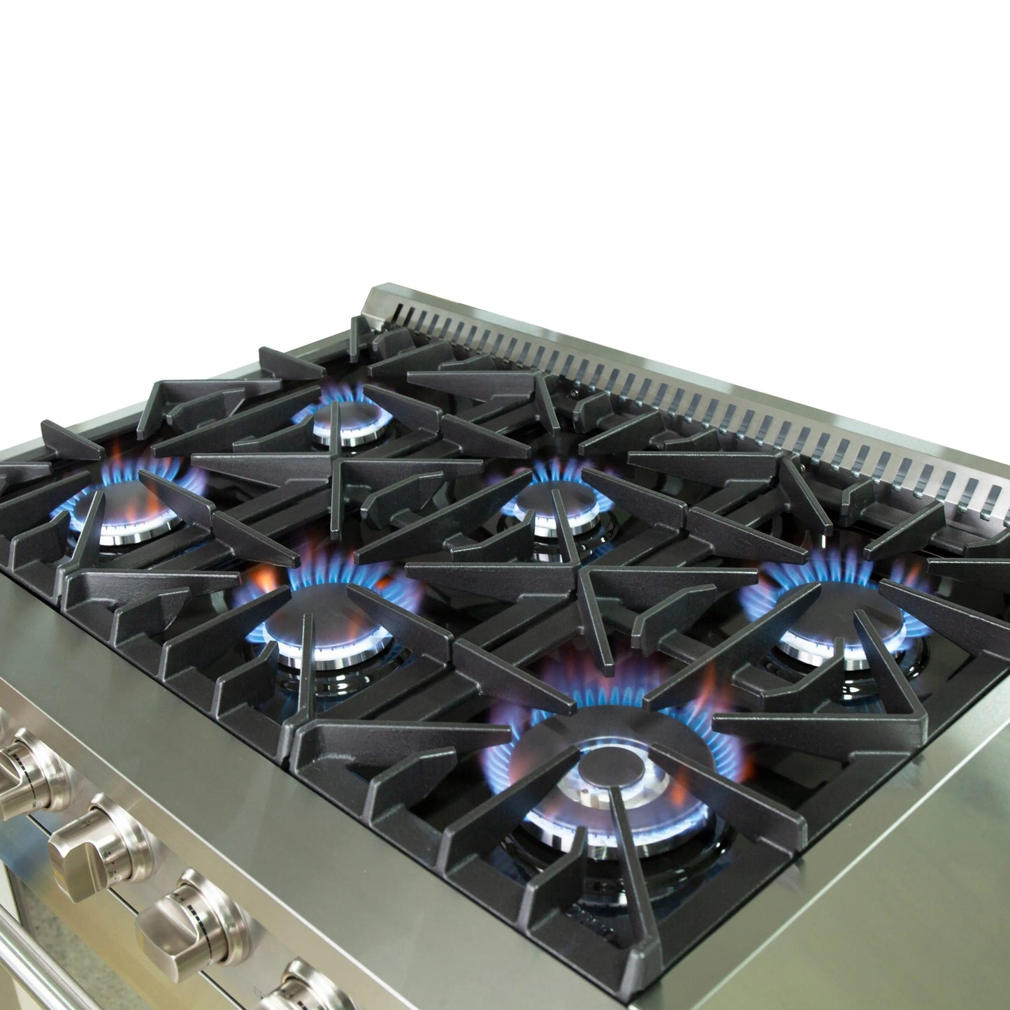Forno Galiano 36-Inch Freestanding Gas Range, Stainless Steel, 6 Burners, Energy Efficient FORNO