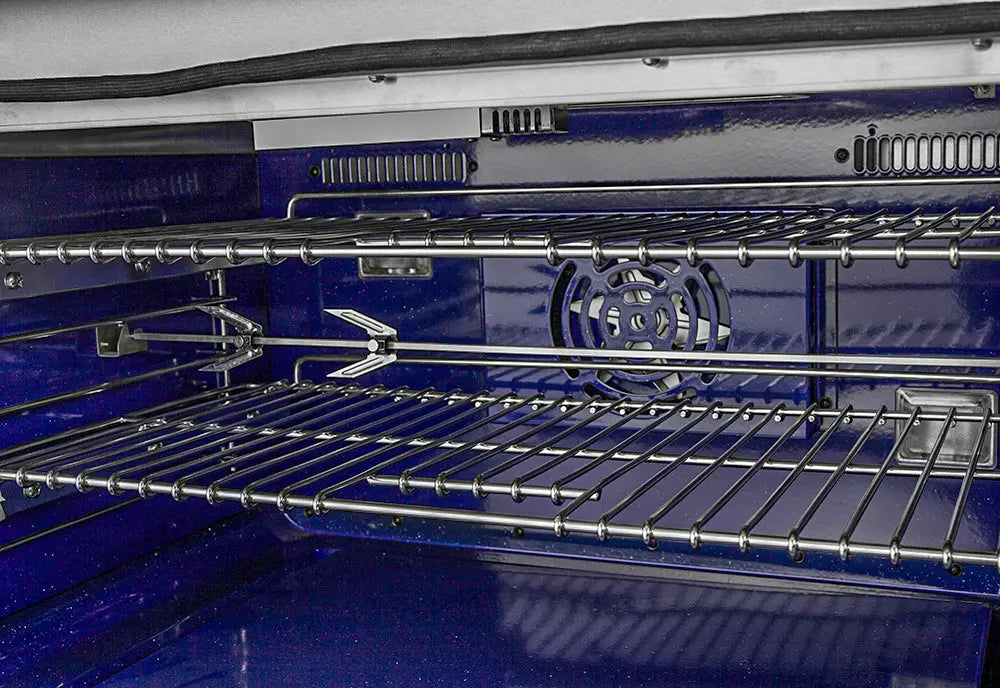 Forno Capriasca 36-Inch Gas Range, Stainless Steel, 6 Brass Burners, 120,000 BTU, Convection Oven, Energy Efficient FORNO