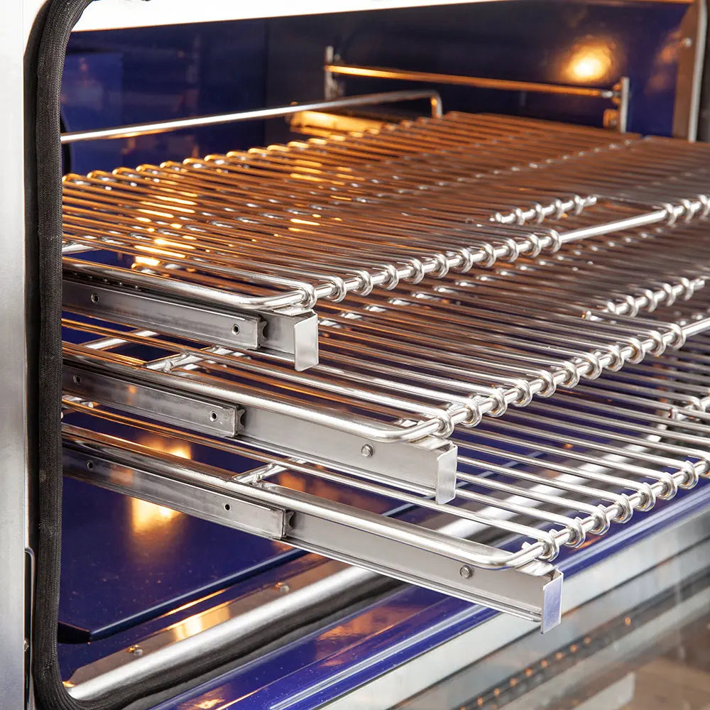 FORNO Premium 2-Piece Kitchen Bundle -Capriasca 36" Stainless Steel Range, Forno Salerno 36" Side by Side Stainless Steel Refrigerator 20 cu.ft - FBDL-019-02CAUS FORNO