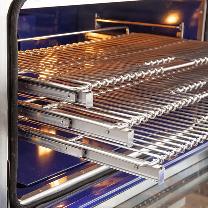 FORNO Premium 2-Piece Kitchen Bundle -Capriasca 36" Stainless Steel Range, Forno Salerno 36" Side by Side Stainless Steel Refrigerator 20 cu.ft - FBDL-019-02CAUS FORNO