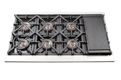 FORNO Premium 2-Piece Kitchen Bundle - Capriasca 48" Stainless Steel Range, Forno Maderno 2-28 " Wide Units with Decorative Trim - FBDL-019-06CAUS Forno vendors US