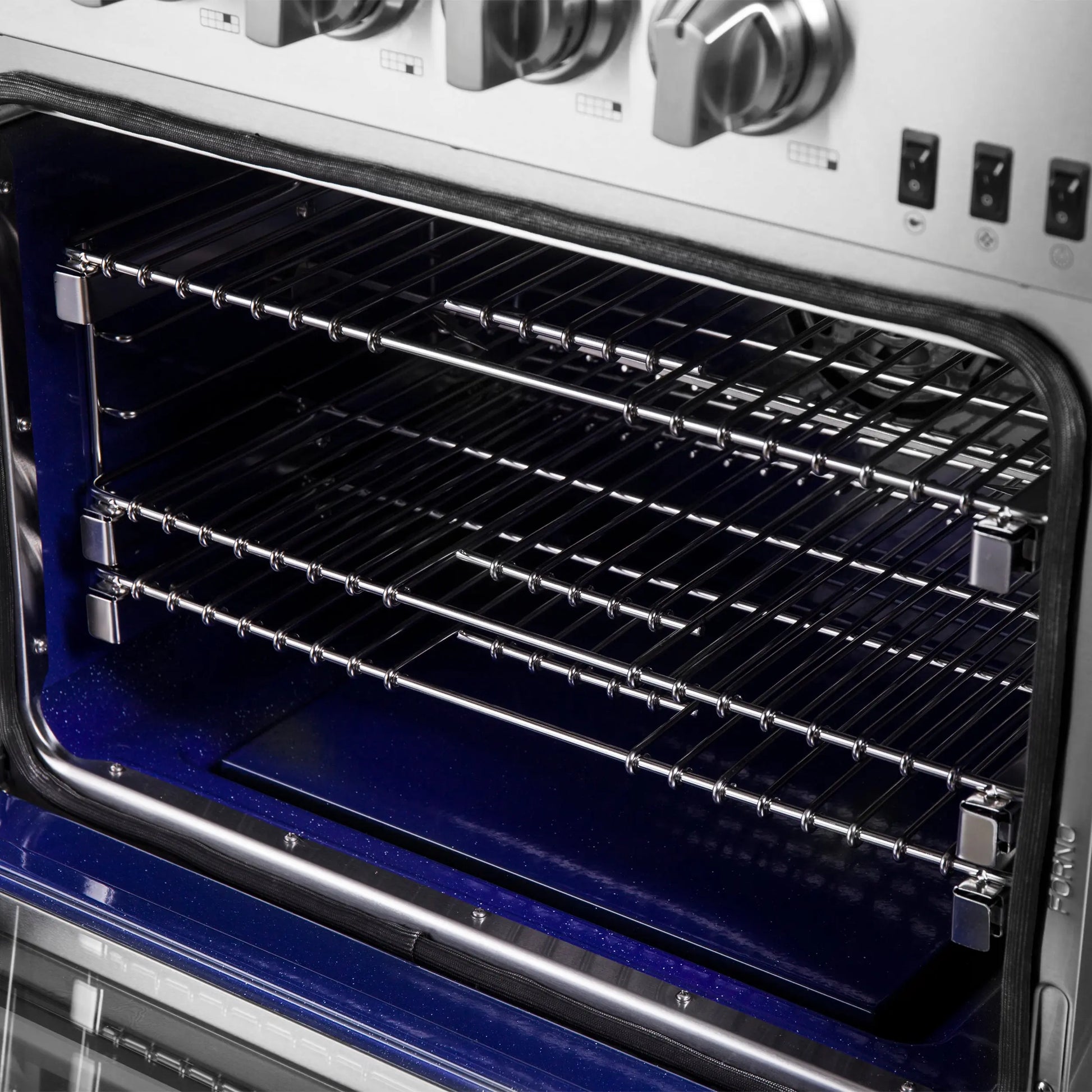 Forno Capriasca 60-Inch Freestanding Gas Range, 10 Burners, True Convection Oven FORNO