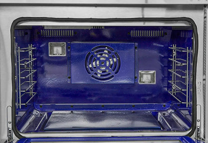 Forno Capriasca 36-Inch Gas Range, Stainless Steel, 6 Brass Burners, 120,000 BTU, Convection Oven, Energy Efficient FORNO