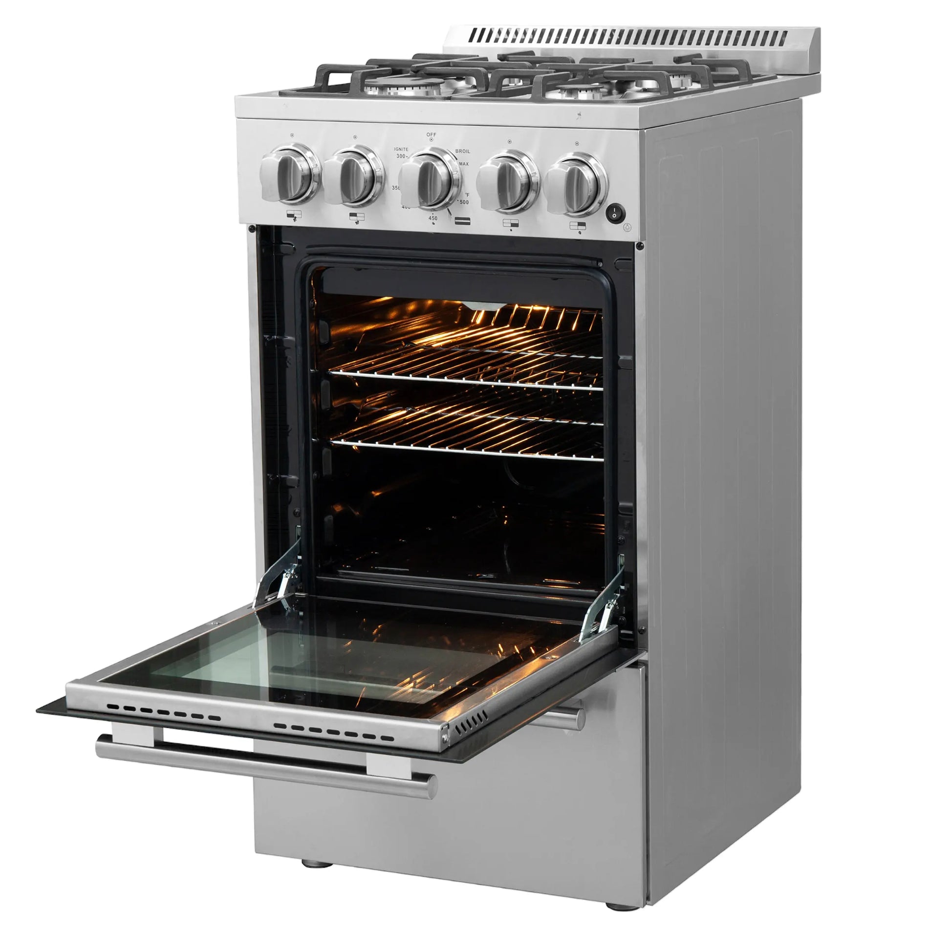 Forno Lamazze 20-Inch Freestanding Gas Range, Compact Design, Energy Efficient FORNO