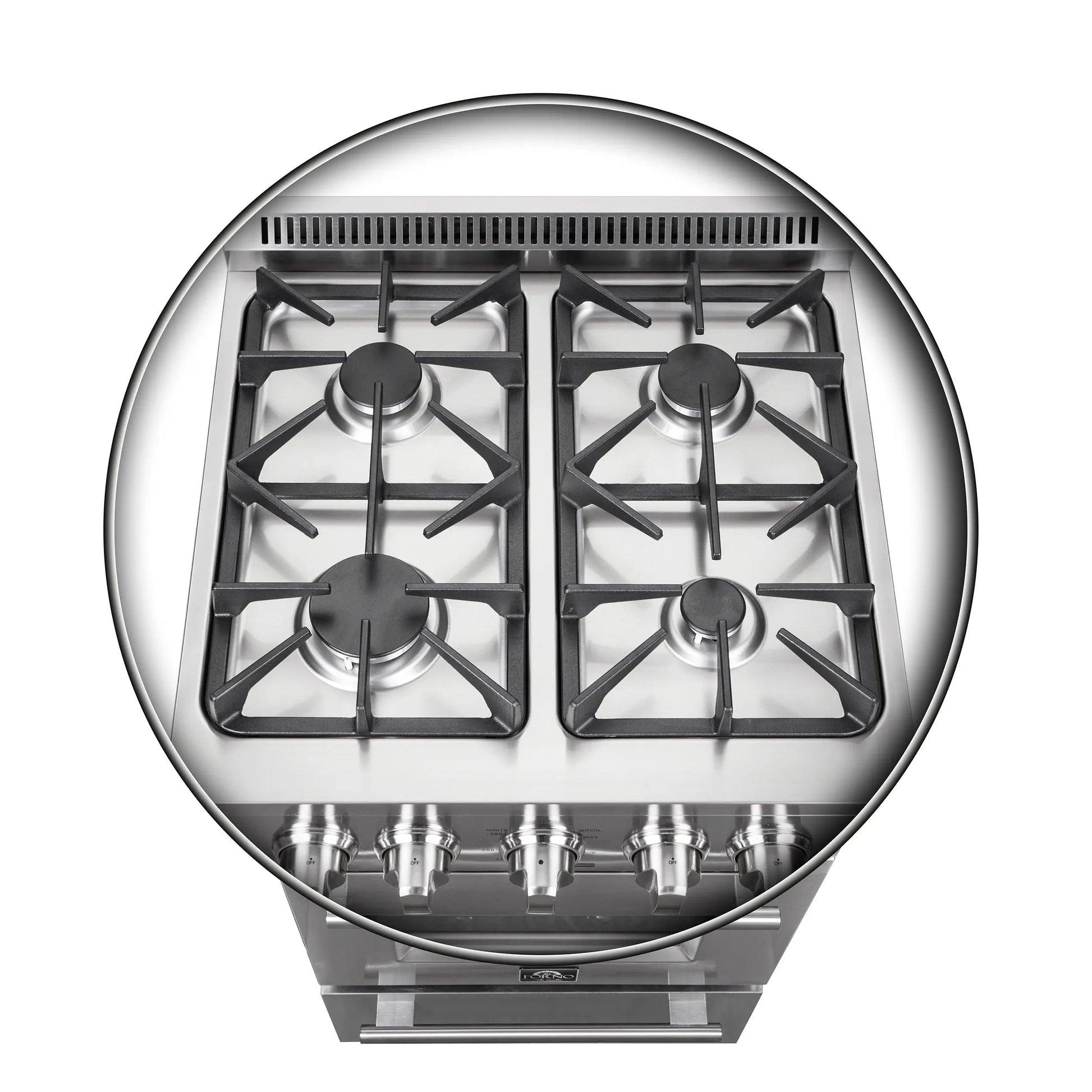 Forno Breno 24-Inch Freestanding Gas Range, Compact Design, Energy Efficient FORNO