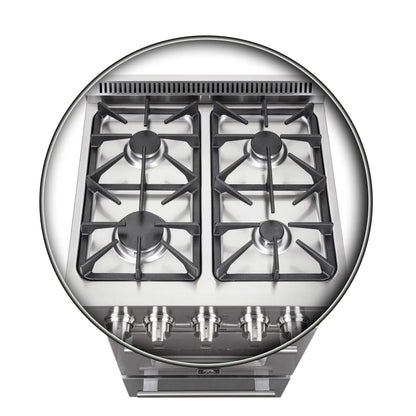 Forno Breno 24-Inch Freestanding Gas Range, Compact Design, Energy Efficient FORNO