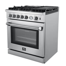 Forno Lazio 30-Inch Freestanding Gas Range, 4 Burners, Convection Oven, Energy Efficient FORNO