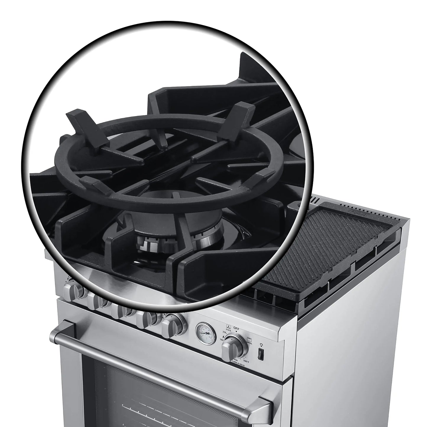 Forno Lazio 30-Inch Freestanding Gas Range, 4 Burners, Convection Oven, Energy Efficient FORNO
