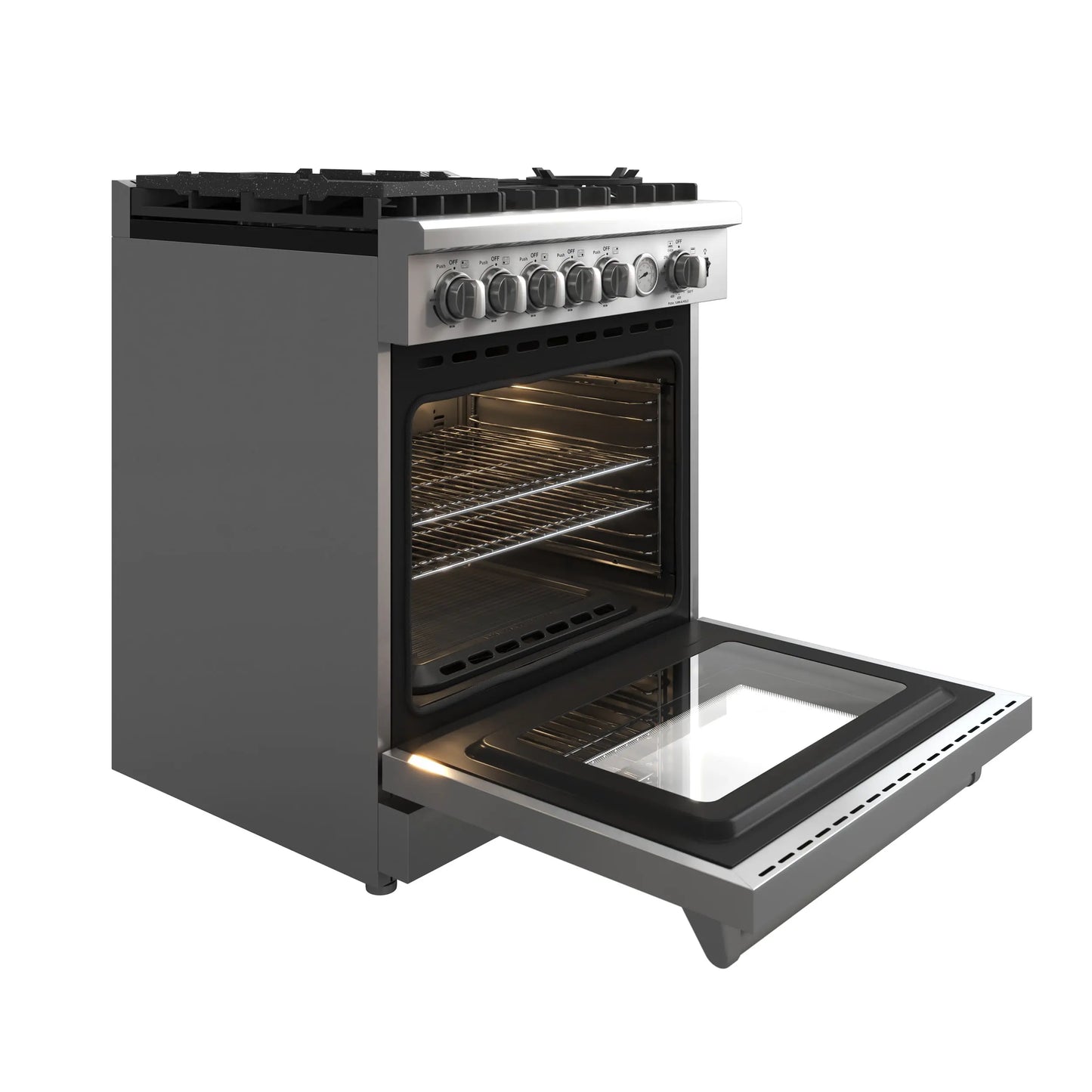 Forno Lazio 30-Inch Freestanding Gas Range, 4 Burners, Convection Oven, Energy Efficient FORNO