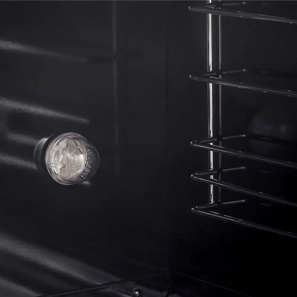 Marco 30-inch Gas Range Black & Antique Brass Design, 4 Burners 37,000 BTU, 4.32 cu.ft. Convection Oven FORNO