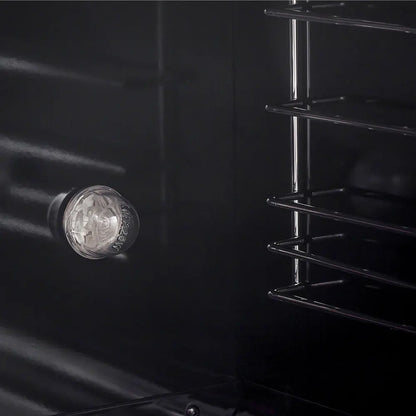 Marco 30-inch Gas Range Black & Antique Brass Design, 4 Burners 37,000 BTU, 4.32 cu.ft. Convection Oven FORNO