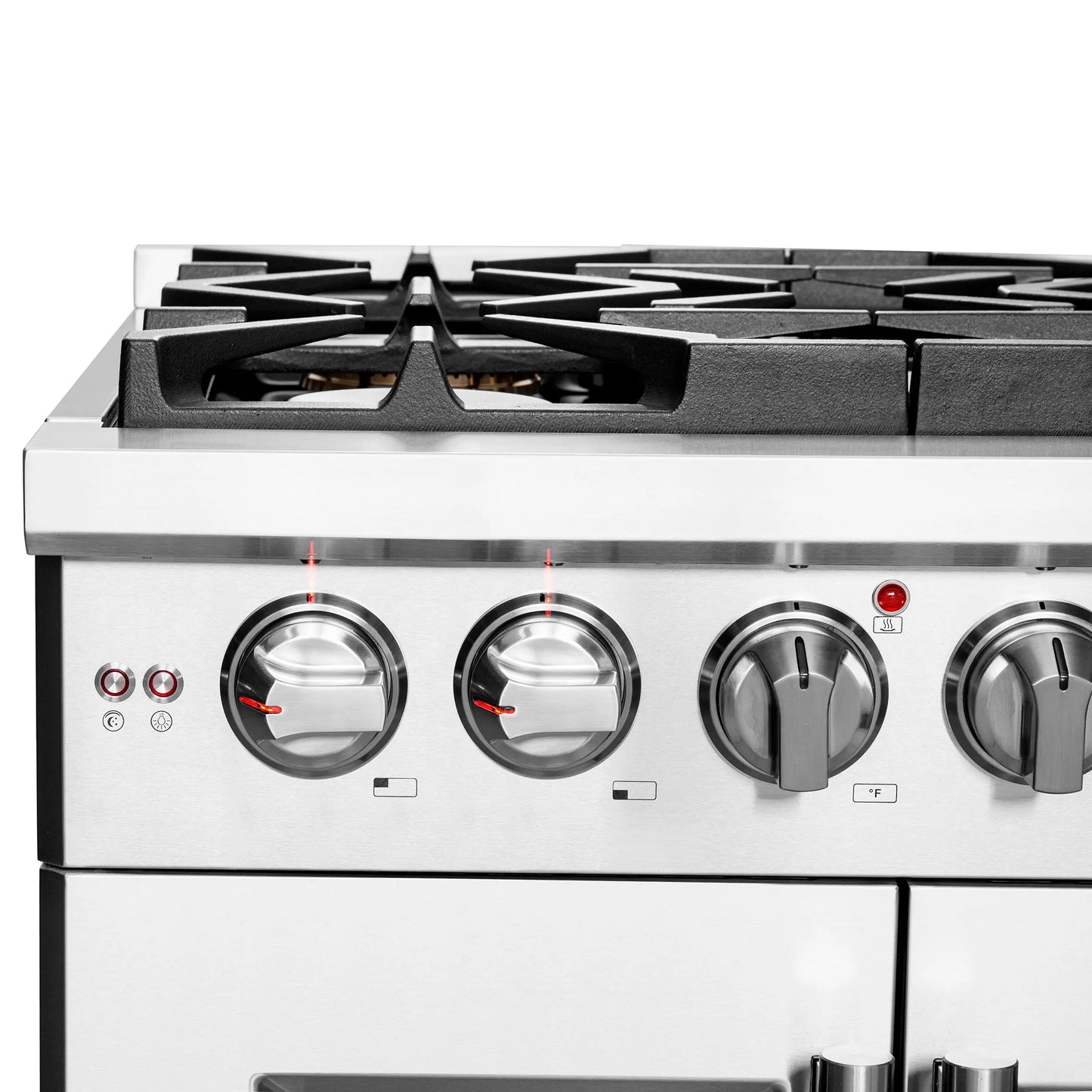 Forno Capriasca 30-Inch Freestanding French Door Gas Range, 4 Burners, Convection Oven, Energy Efficient FORNO
