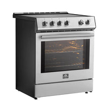 Forno Leonardo Espresso 30-Inch Slide-In Stainless Steel Induction Range, Convection Oven, 5 Cooking Zones FORNO